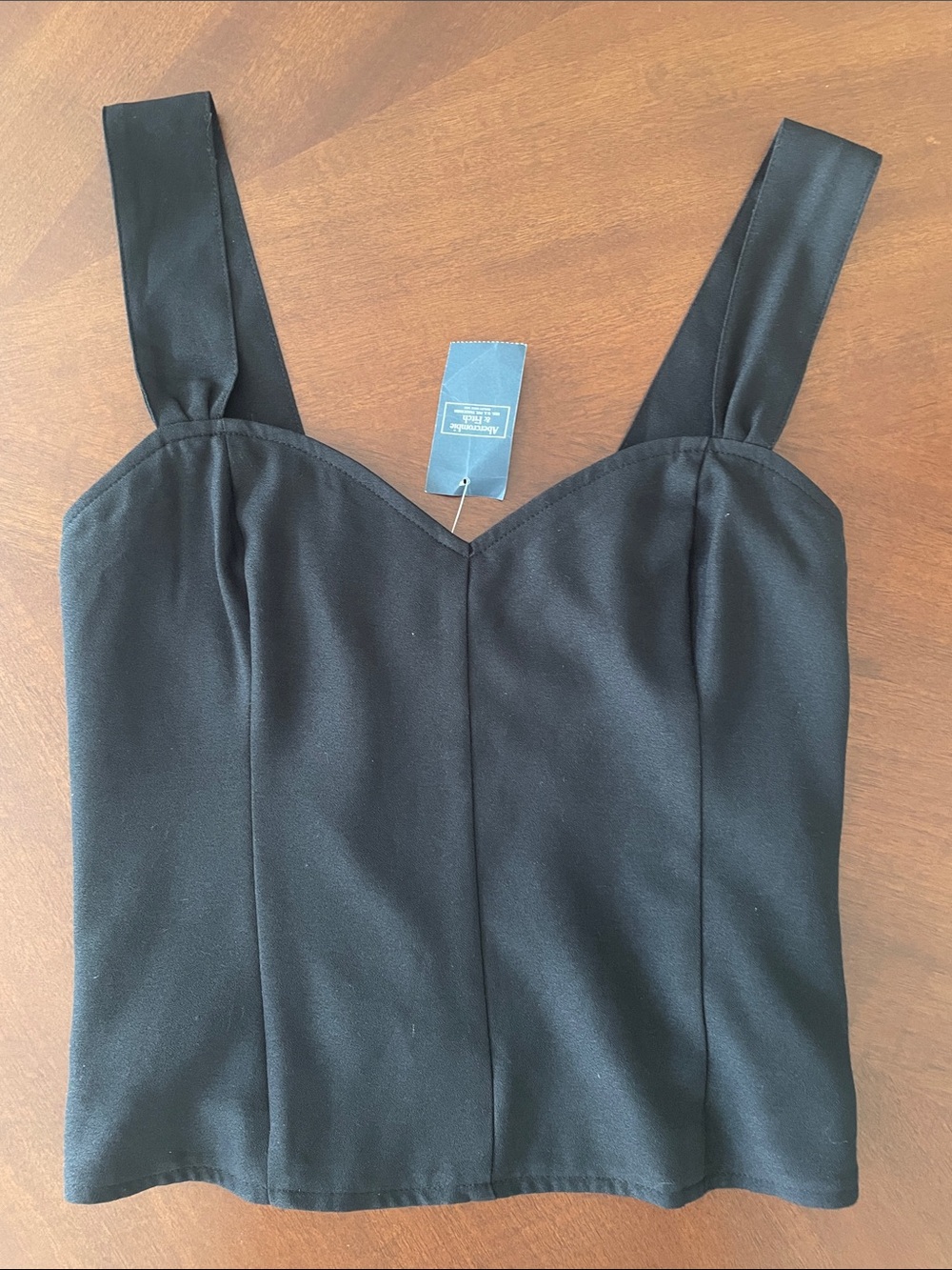 Abercrombie & Fitch Black Crop Top